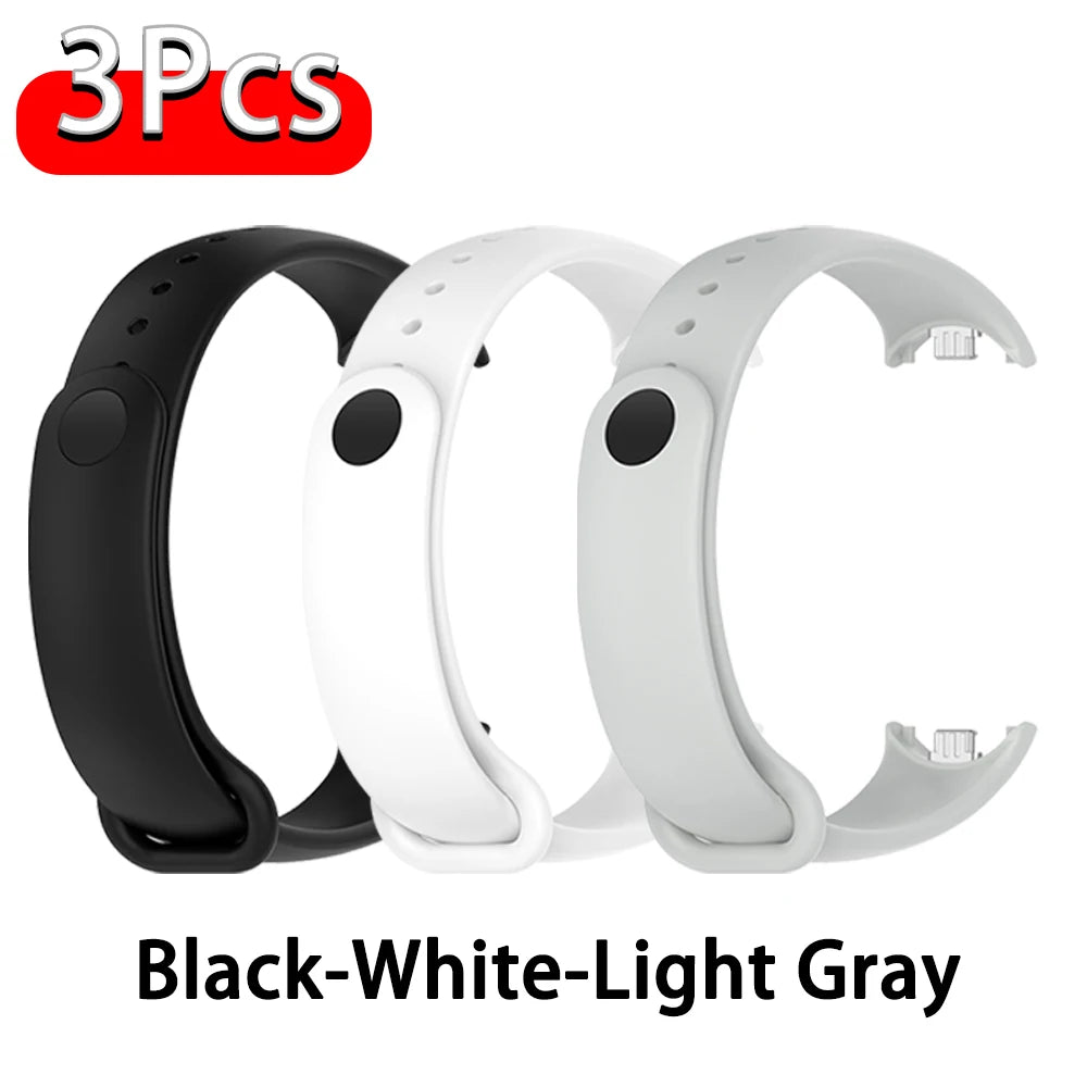 Silicone Strap for Xiaomi Mi Band 10 9 8 Strap NFC Sport Bracelet Wristband pulseira correa Xiaomi Smart Band 10 9 8 Accessories