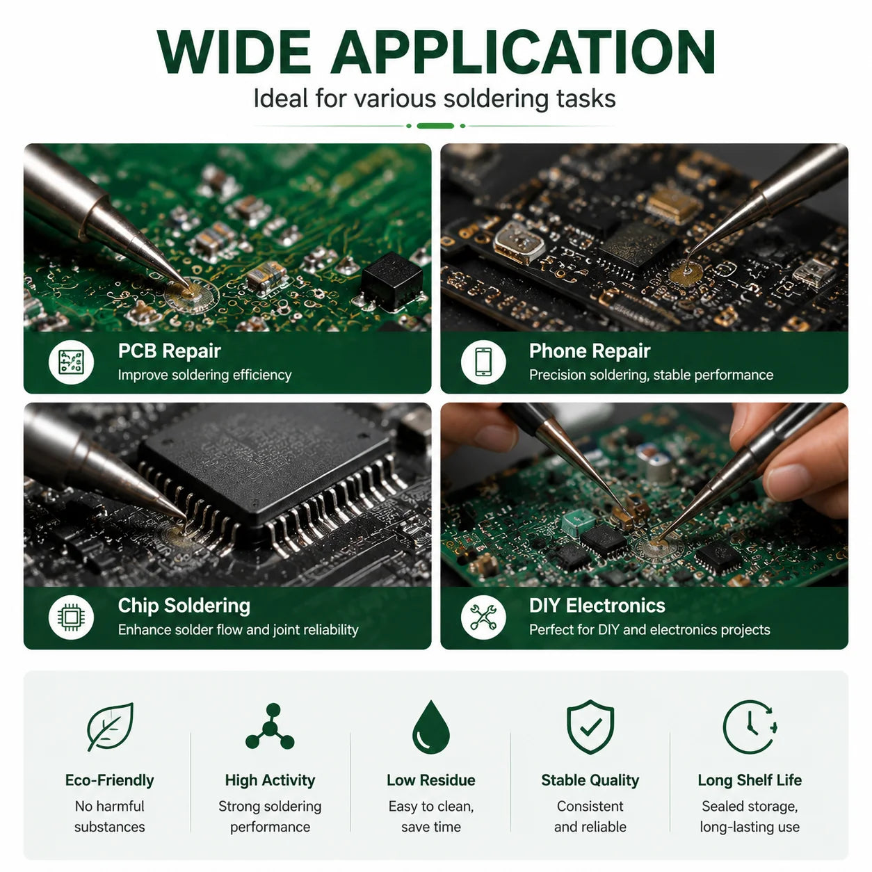 Solder Paste Rosin Flux 10g/30g/100g Lead-free Welding Flux Iron Repair Welding Paste Soldering Tin Soldering Oil Soldering Flux