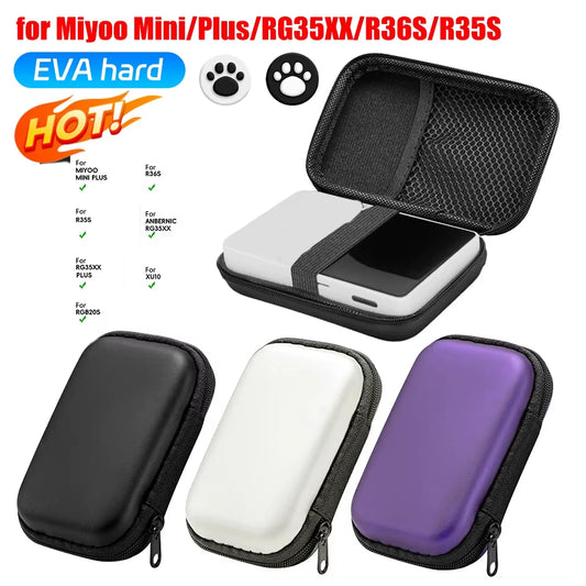 Hard Carrying Case For R35S R36S Anti-Scratch Shockproof Travel Storage Bag w/ Mesh Bag&Hand Strap for RG35XX/V/VS
