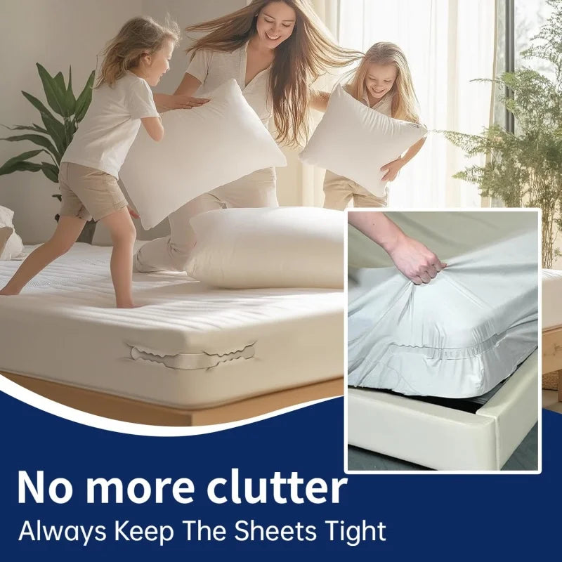 8/4Pcs Bed Corner Sheet Grippers Straps Heavy Duty Bedsheet Corner Tightener Clips Durable and Reliable Bed Sheet Grippers