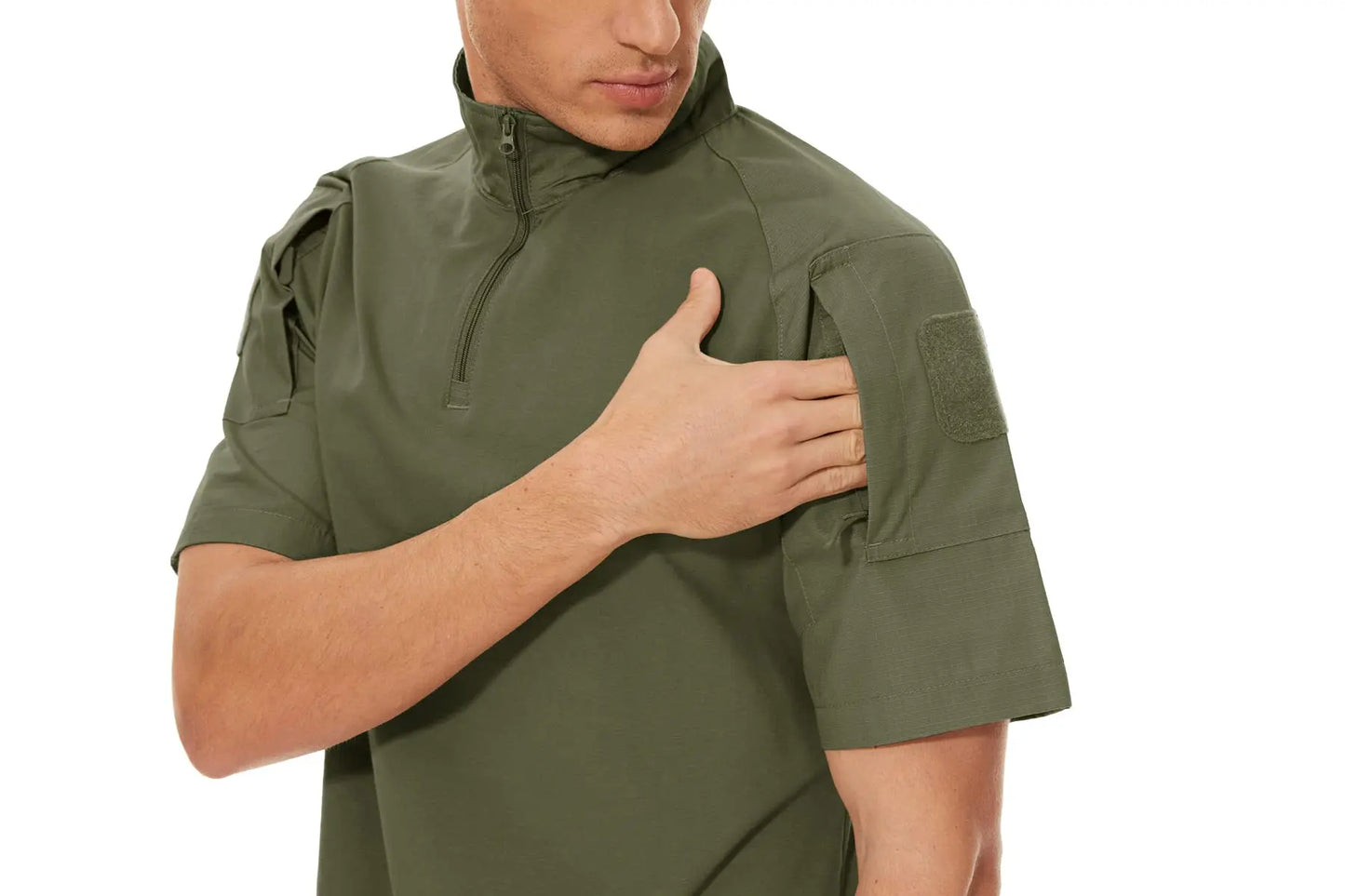 TACVASEN Men's Short Sleeve T-Shirts With Zipper Pockets Mens Summer Solid T Shirts Safari Tee Shirts Hiking Work Clothing - Shoppiline