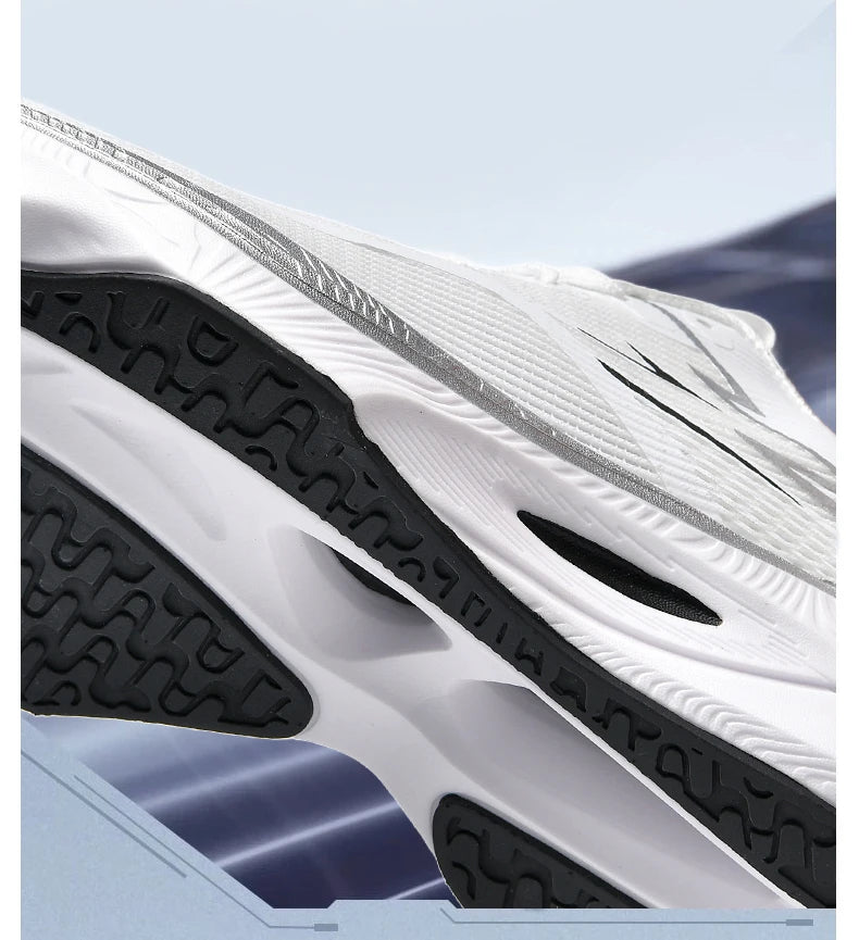Marathon Men Sports Running Shoes Carbon Board Air Cushion Breathable Lightweight Women's Comfortable Athletic Nonskid Sneakers