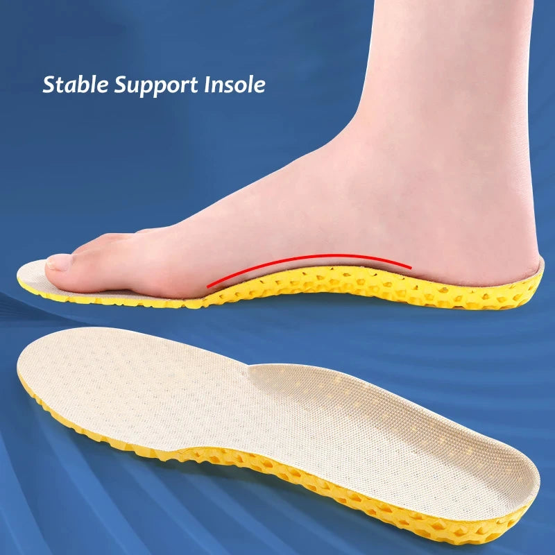 3 Paar Memory Foam Orthopädische Einlegesohlen für Schuhe Sohlenpolster Mesh Deodorant Atmungsaktive Turnschuhe Laufkissen für Herren Damen