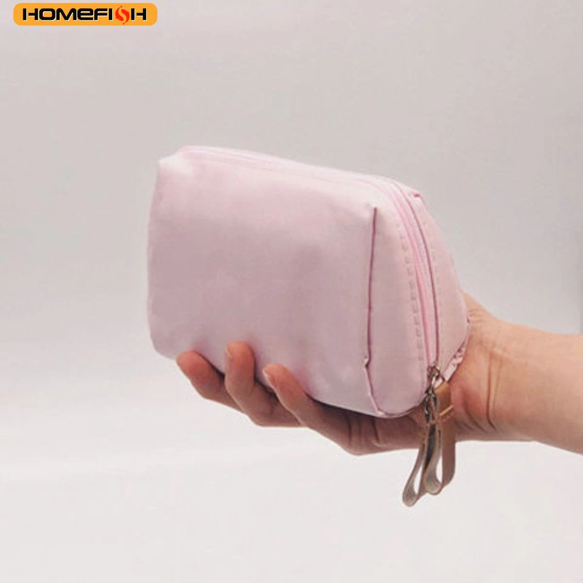 HOMEFISH 1PC Mini Portable Cosmetic Storage Bag, Women Lipstick Pouch Coin Purse Small Toiletry Organizer