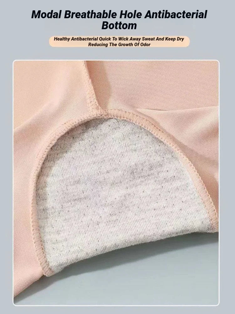 Seamless High Waist Shorts Panties For Women Tummy Control Hip Lift Ice Silk Safety Pants Sports Underwear Boyshorts Boxer