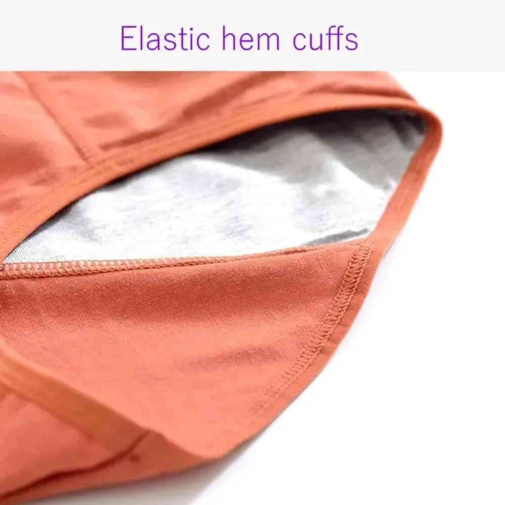 Cotton menstrual underwear, high-waisted underwear overalls, menstrual pants, leak-proof Bragas menstrual pants