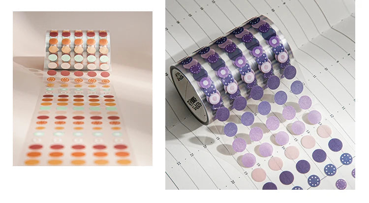 60mm*3m Dot Washi Tape for Diary Scrapbooking DIY Deco Junk Journal Creative Stationery School Supplies Masking Tapes