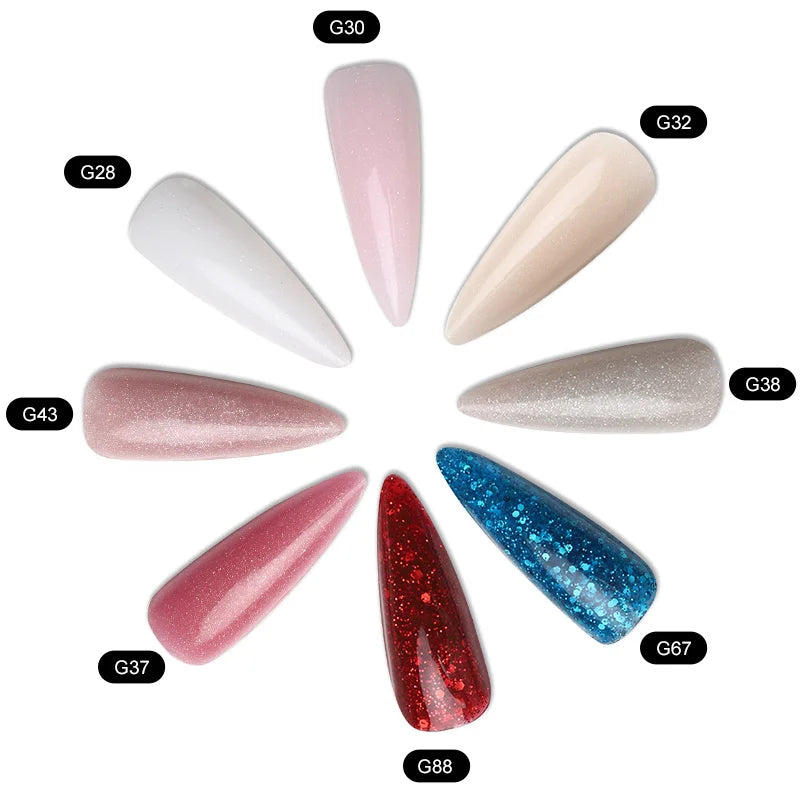 MSHARE Poly Nails Acryl Gel 60ml Builder UV Led Acrylgel Nagelverlängerungen Acryl Rosa Weiß Klar Acrylat HEMA TPO-freies Gel