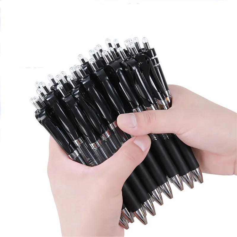 Clearance_Retractable 0.5mm Black Ink Gel Pens Colored Aesthetic Stationery Pen Supplies Ballpoint & Office Pencils Writing Scho