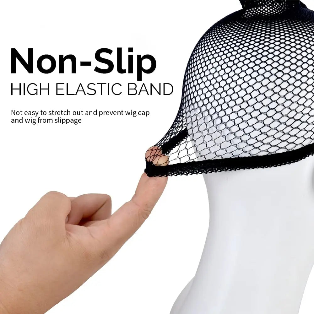 Nylon Hair Net New Stretchable Elastic Hairnets Fashion Mesh Weaving Wig Caps  for Wig Accessories