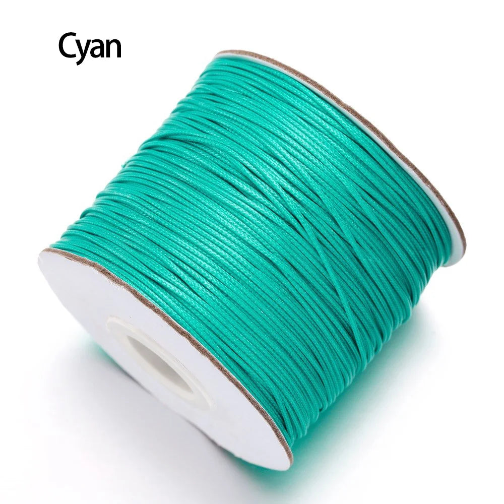 10m/lot Korean Waxed Cotton Cord Waxed Thread Cord String Strap Necklace Rope Bead For DIY Bracelet For Jewelry Making  Findings