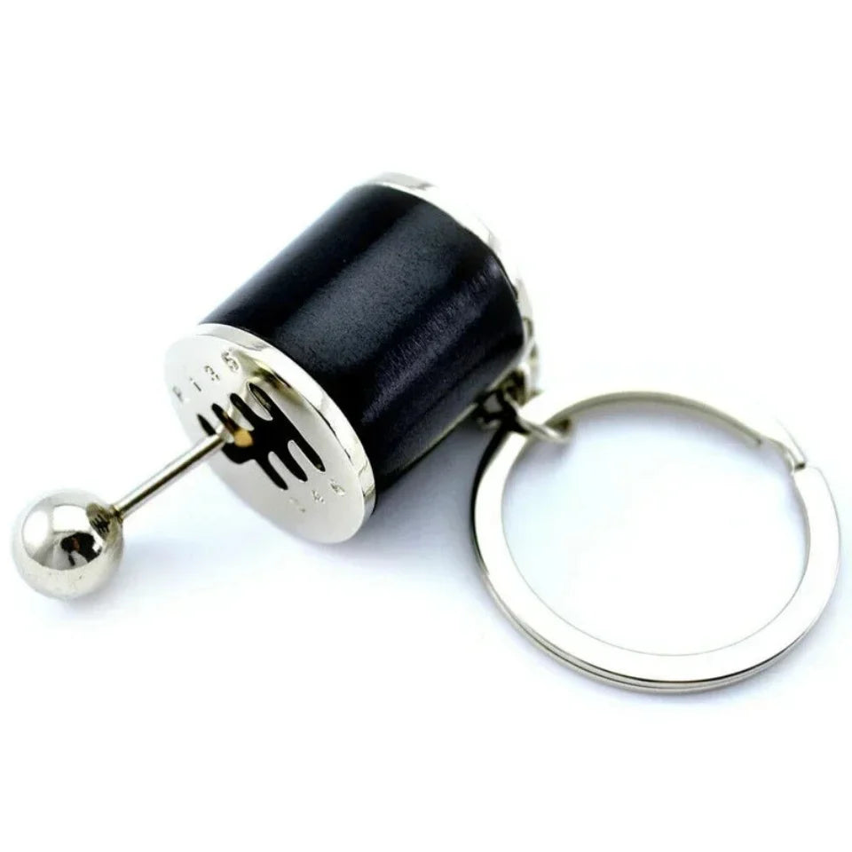 Metal Keyring Creative Car Shifter Keychain Six-Speed Gear Stick Knob Gearbox Model Key Antistress Adults New Fidget Toys