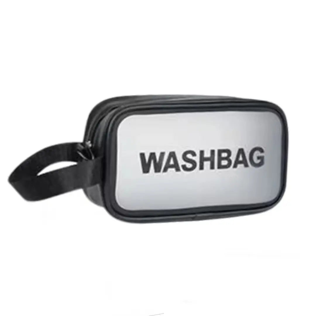 HOMEFISH Single Layer Transparent PVC Waterproof Cosmetic Bag, Portable Large Capacity Dustproof Travel Makeup Handbag