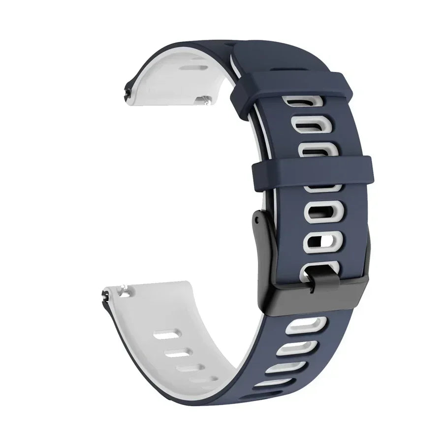 20mm 22mm Strap For Samsung galaxy watch 7 6 5 4 5 pro 44mm/40mm Silicone bracelet Huawei Watch gt 2/3/4/2e Amazfit bip strap