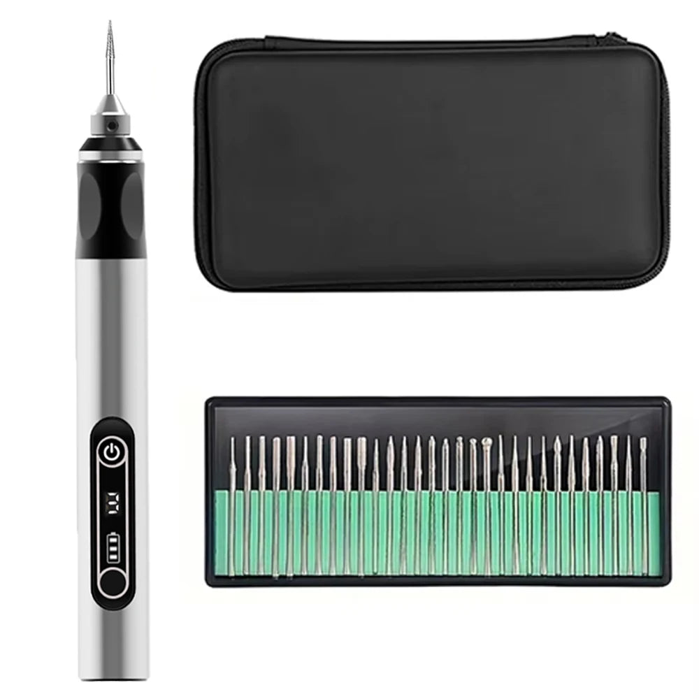 JANGKLIFE USB Cordless Rotary Tool Kit Woodworking Engraving Pen DIY For Jewelry Metal Glass Mini Wireless Drill - Shoppiline