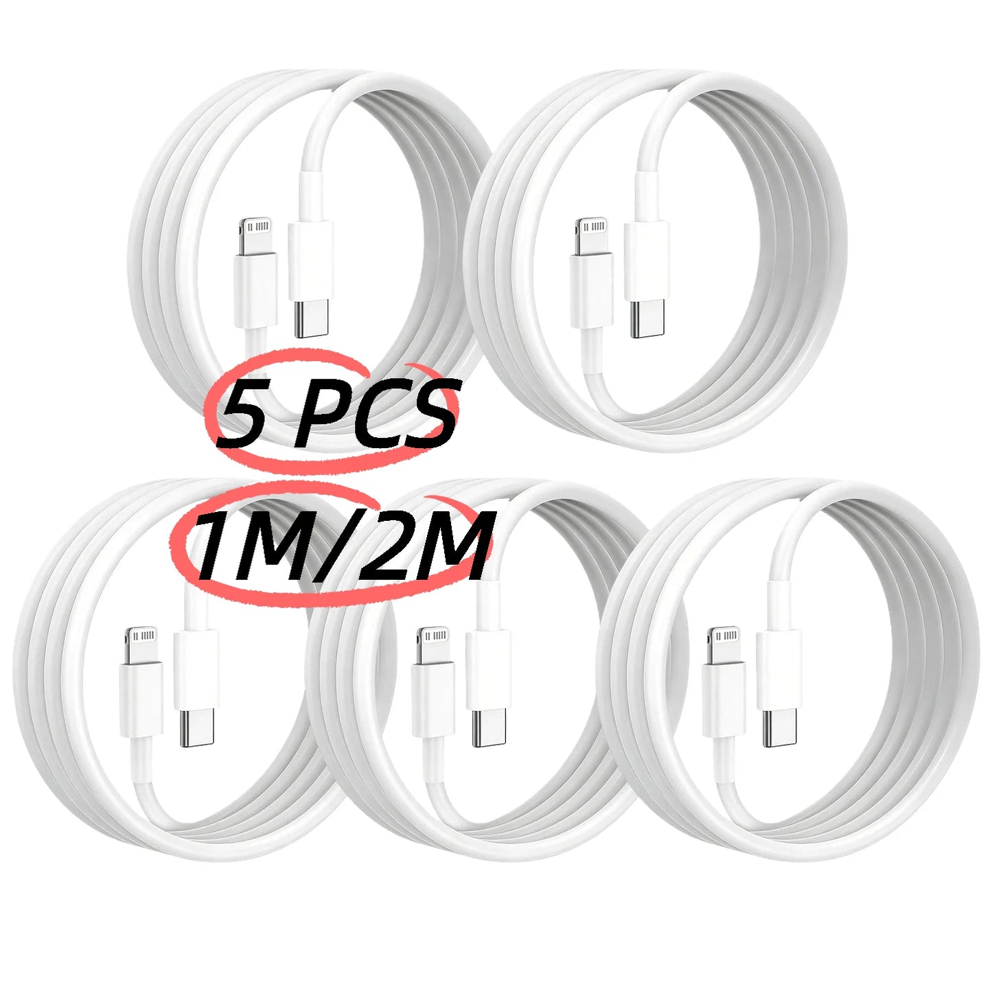 2/5 PCS USB-C to Lightning Car Fast Charging Cable For iPhone 14 13 12 11 Pro Max