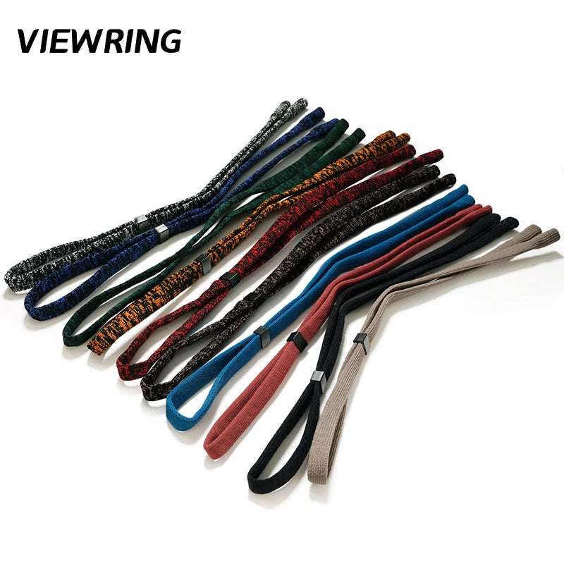 Soft Knit Adjustable Eyeglass Strap Anti Slip Sunglasses Neck Lanyard Retainer Cord For Sports Outdoor Reading Glasses Men Women
