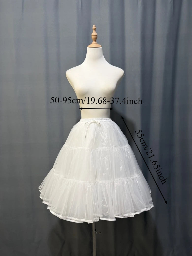 Lolita Super Stuffed Petticoat Boneless Violent Skirt Support Soft Yarn Short Duck Butt Korea Japan New