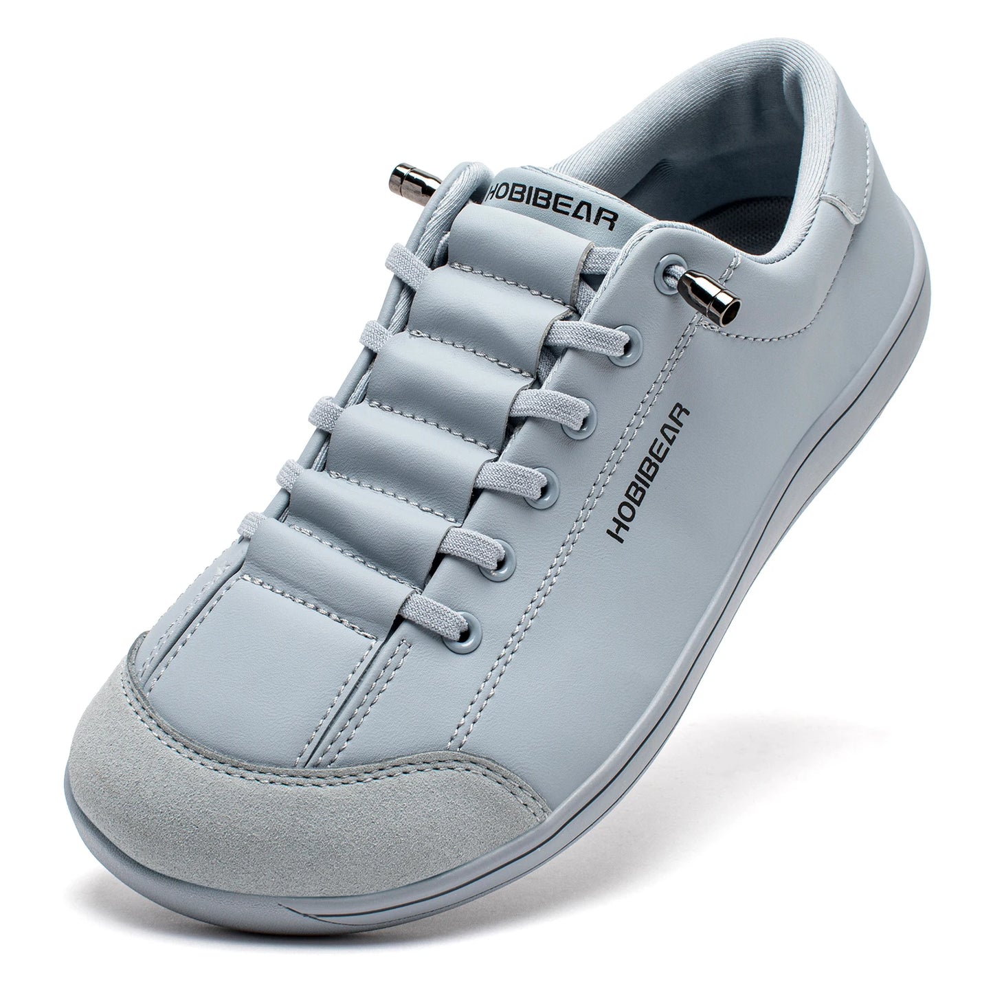 HOBIBEAR Unisex Barefoot Wide Toe Shoes Women Men Artificial Leather Minimalist Sneakers Adjustable Slip On Walking Shoes - Shoppiline
