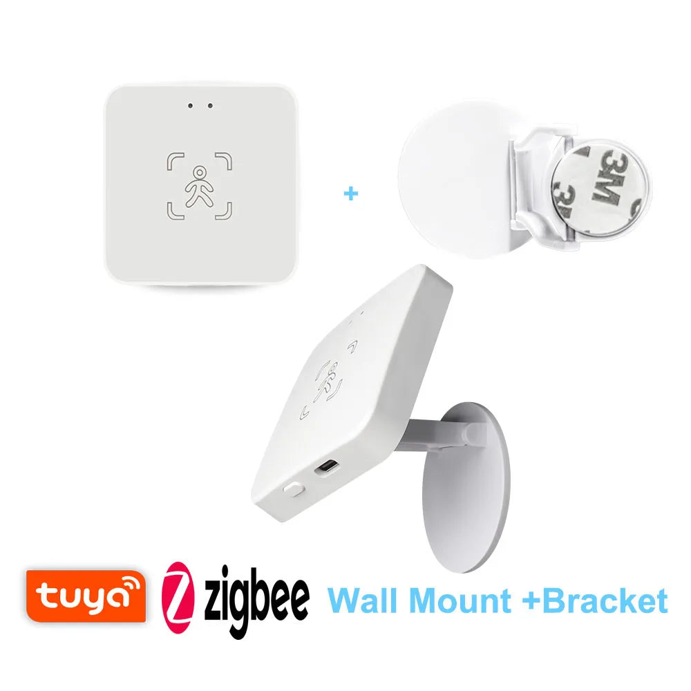 Tuya WiFi / Zigbee Human Presence Detector 24G,Luminance/Distance Detection, Smart Human Body PIR Sensor Support Home Assistant - Shoppiline