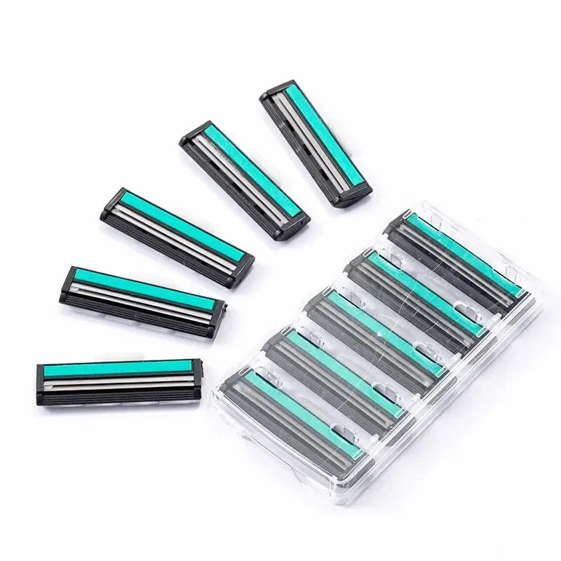 Premium Double Edge Razor Set – Heavy-Duty Men's Shaving Kit with 1 Reusable Razor & 20 High-Quality Replacement Blades