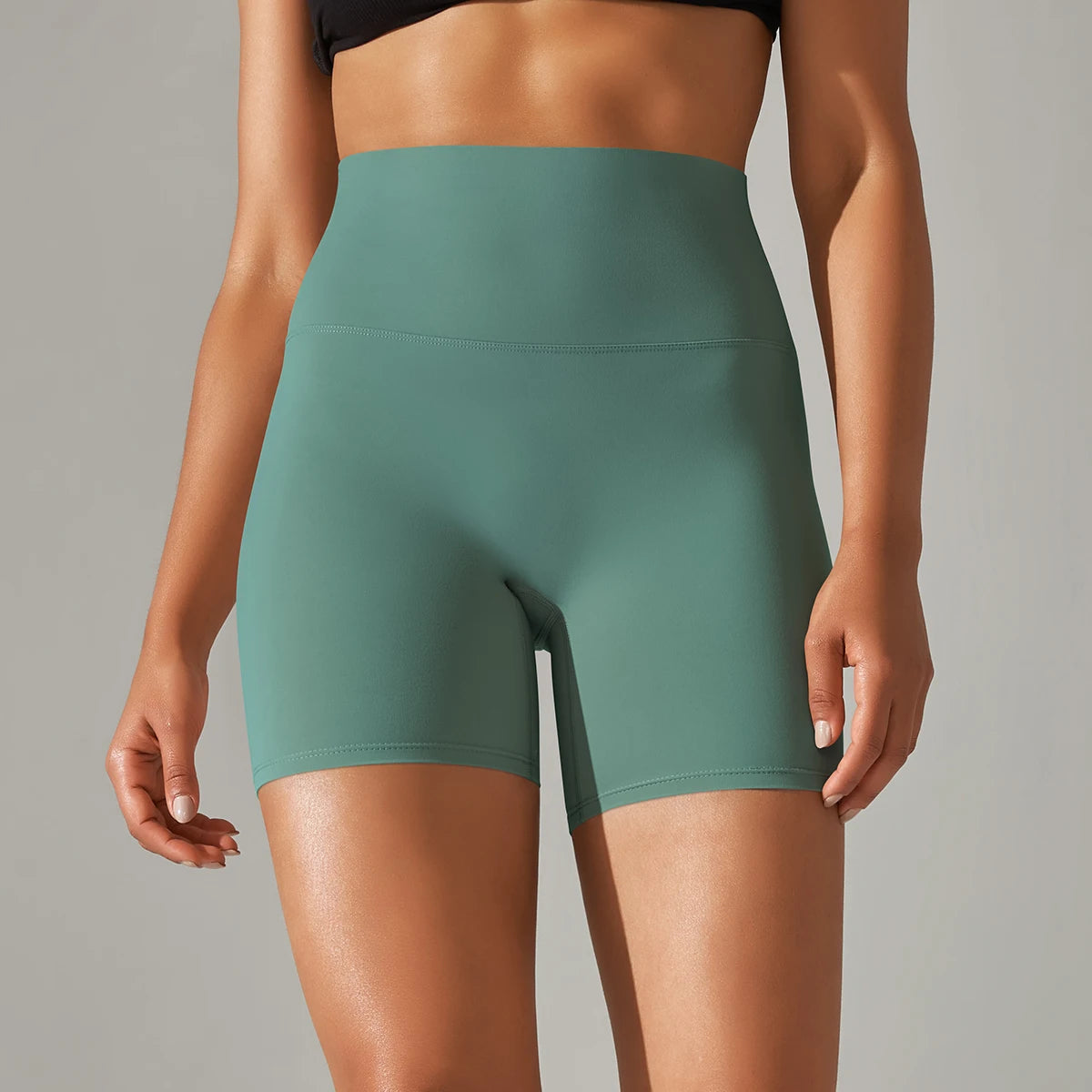 1PC Yoga Shorts Women Fitness Shorts Running Cycling Shorts Breathable Sports Leggings High Waist Summer Workout Gym Shorts