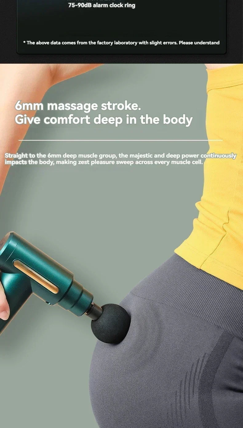 Mini USB Massage Gun – Portable Fascia Relaxer for Neck, Shoulders, and Back, Quiet Muscle Relief for Home and Travel