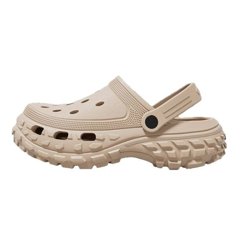 Women Platform Sandals 2024 Summer Closed Toe Non-slip Beach Sandals Woman Lightweight Soft Bottom Non-slip Sandalias for Home