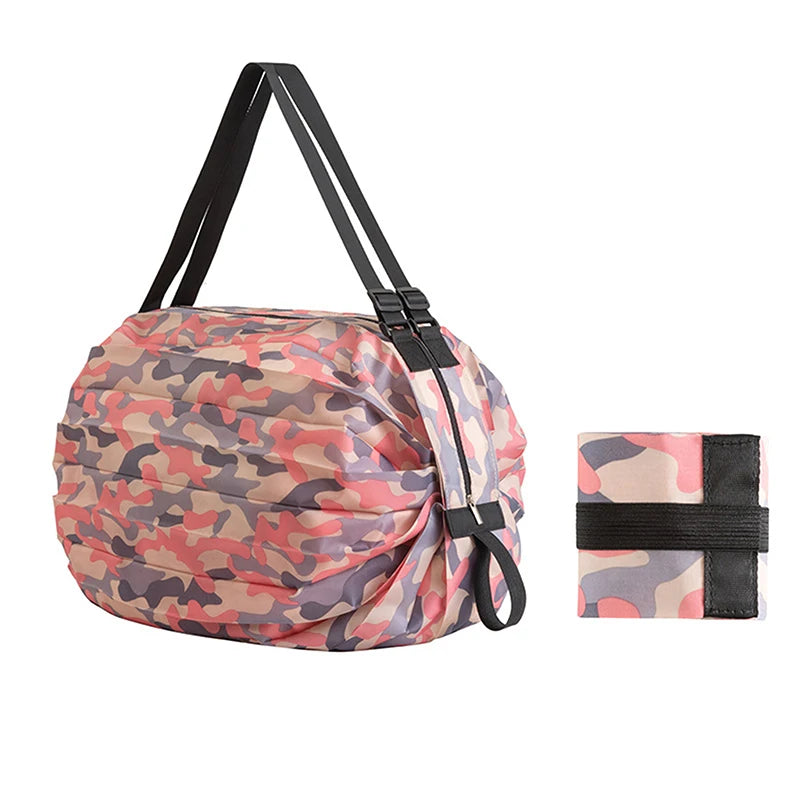Foldable Eco-friendly Waterproof Storage Bag for Travel Shopping Portable Handbag Extra Large Capacity Travel Essentials