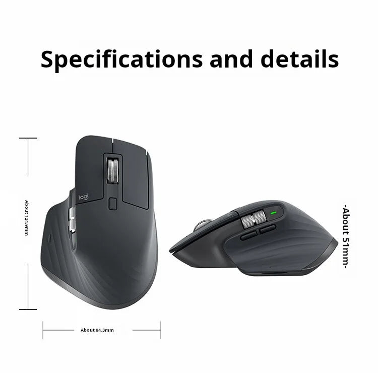 NEW Original Logitech MX Master 3S Wireless Bluetooth Mouse Business Office Softtone Mouse Ergonomic Business Office Mouse - Shoppiline