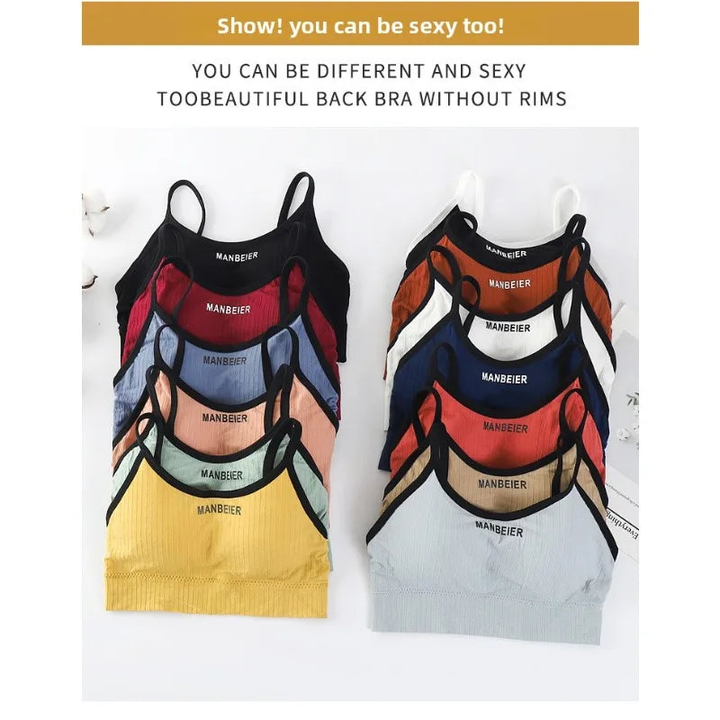 New Sports Bra for Women Gym Sexy Crop Top Bra Women Cotton Underwear Soft Comfort Tube Tops Female Brassiere Tops for Girls
