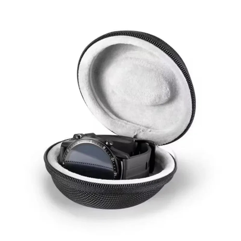 Tragbare EVA Einzel-Uhren-Reiseetui Uhrenaufbewahrung Organizer Box Uhrenhalter Wasserdicht für Smartwatches Reißverschlussbehälter