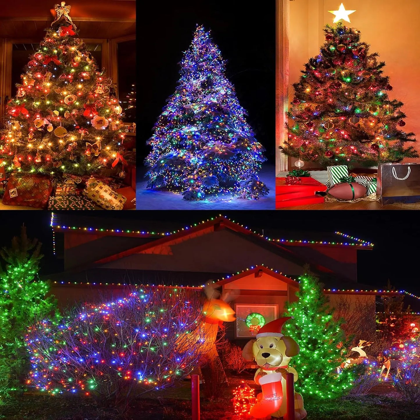 30-75M LED Firecracker String Lights EU/US DC Garland Fairy Lights Holiday String Lights for Wedding Party Christmas Decoration