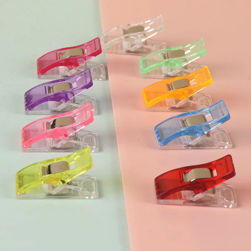 Kantenpositionierungsclip, Kunststoff-Patchworkclip, Nähclip, Handkonto, fixierter Stoff, DIY-Handarbeitsclip