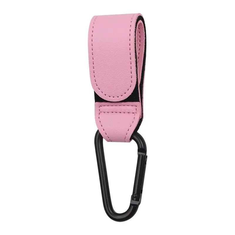 1/2pcs PU Leather Baby Bag Stroller Hook Pram Cart Organizer 360 Degree Rotatable Hook High-quality Crochet Stroller Accessories