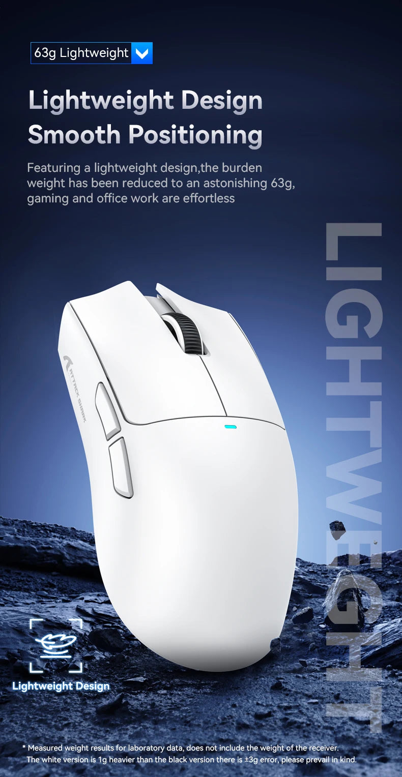 Attack Shark X11  X11SE Wireless Gaming Mouse 3-Mode , PAW3311, 22000DPI, 400IPS, PC Gaming Mouse