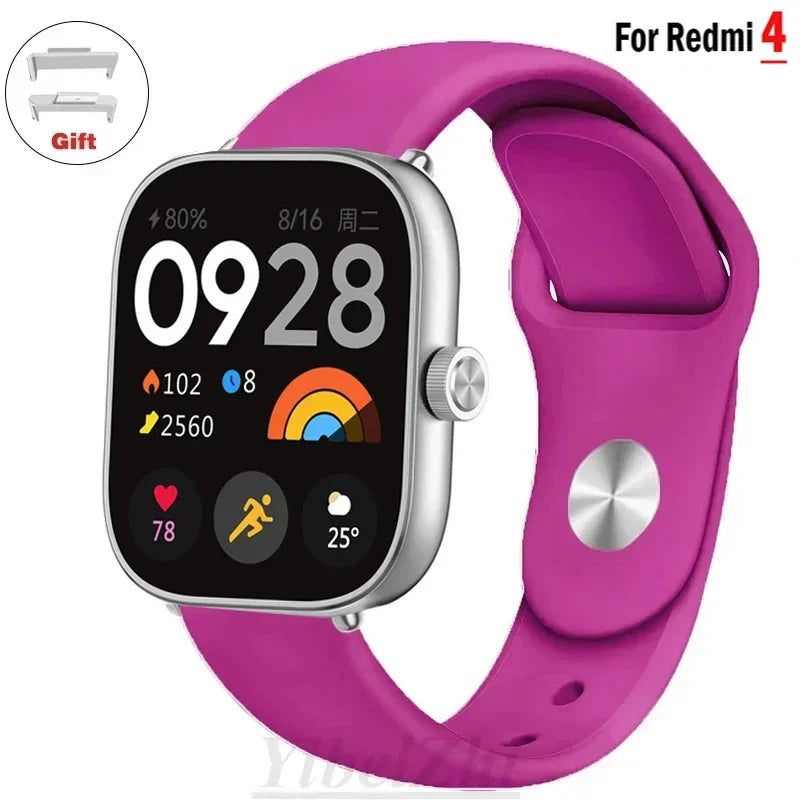 Sportarmband für Redmi Watch 4 Armband Smartwatch Armband Zubehör Weiches Silikon Armband Correa für Xiaomi Mi Band 8 Pro