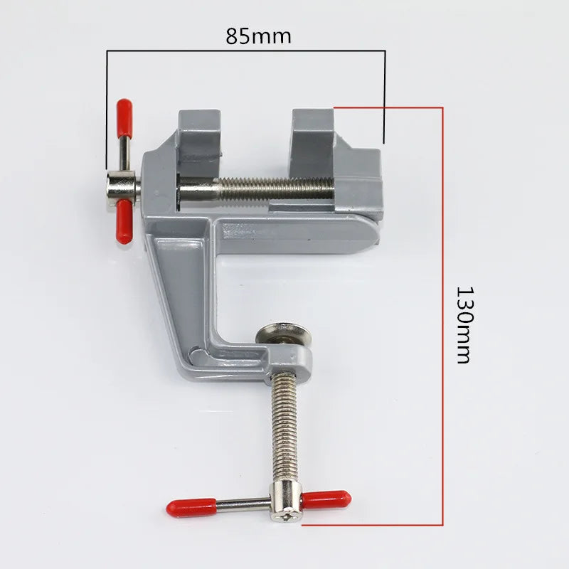 Mini Bench Vise Muliti-Funcational 3.5&quot Aluminum Miniature Small Jewelers Hobby Clamp On Table Flat Pliers Tool Vice
