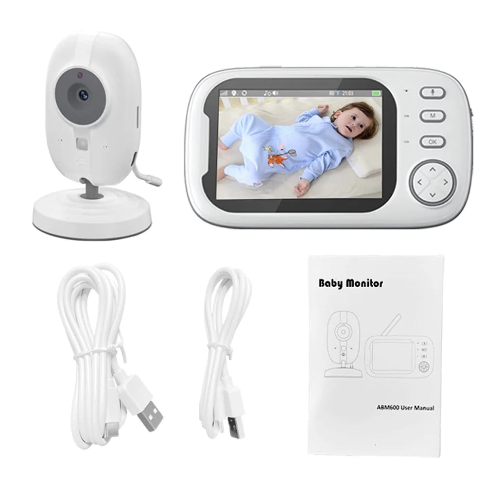 Cdycam New 3.5 inch Wireless Video Baby Monitor Night Vision Temperature Monitoring 2 Way Audio Talk Baby Nanny Security Camera - Shoppiline