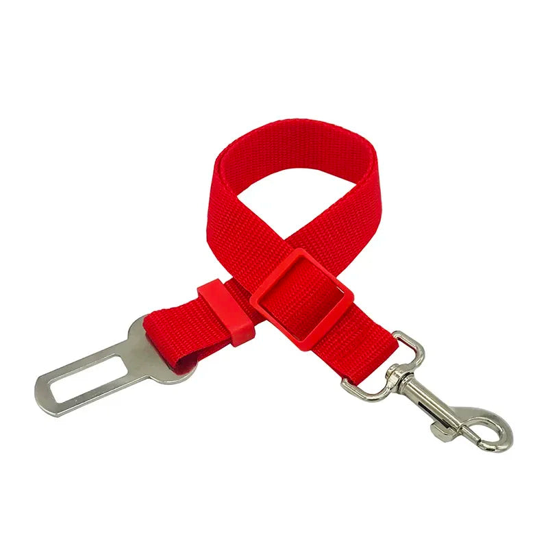 Adjustable Pet Dog Cat Car Seat Belt for Dogs Harness Leash Travel Clip French Bulldog Dog Collar Connector Accessories Supplies