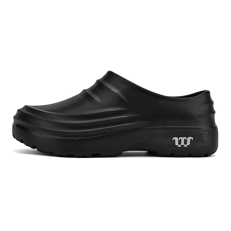 New Men's Anti-slip Chef Shoes Sandals For Men Working Shoes Waterproof Fashion Garden Shoes Clogs For Beach Slippers Size 36-48