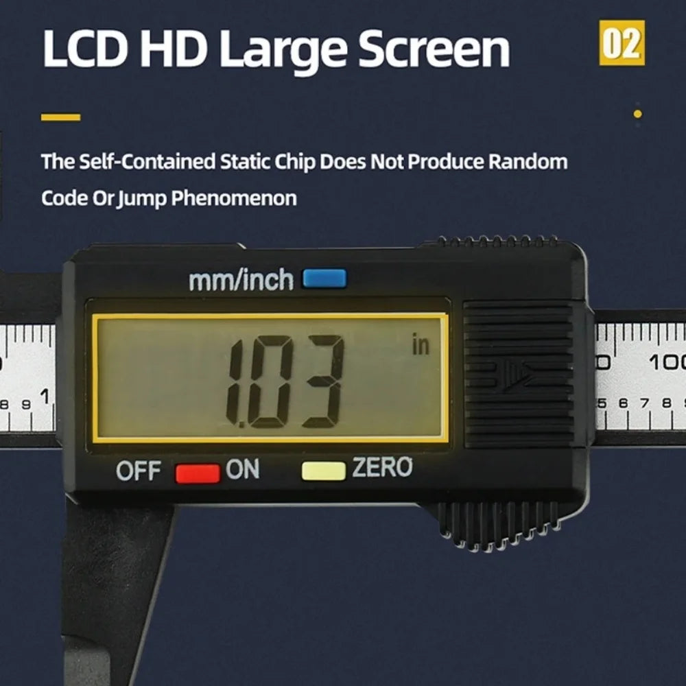 Measuring Tools Electronic Digital Caliper LCD Display Measurement Tools Carbon Fiber Dial Vernier Caliper Professional Rulers