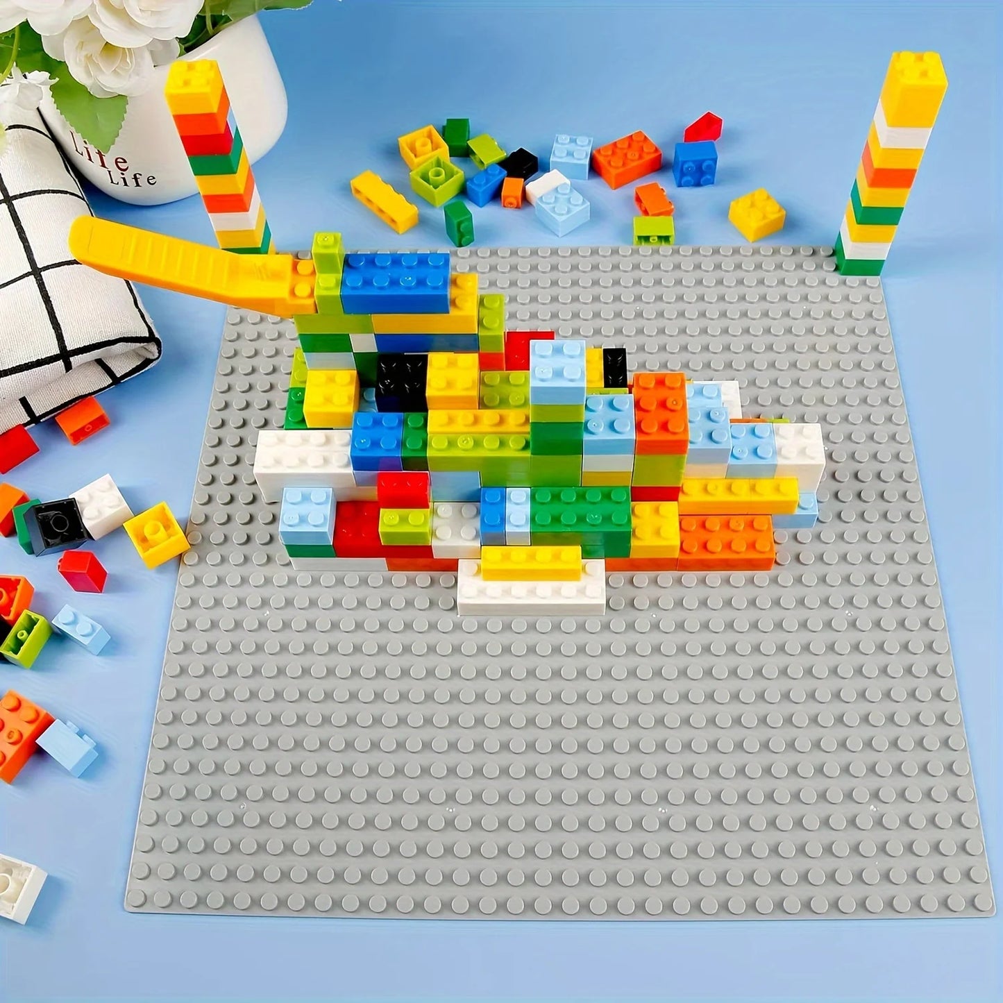 25.5*25.5cm 32x32 Baseplate Classic Building Blocks Base Plate Bricks Parts Compatible Building Blocks Teenagers Bricks Toys