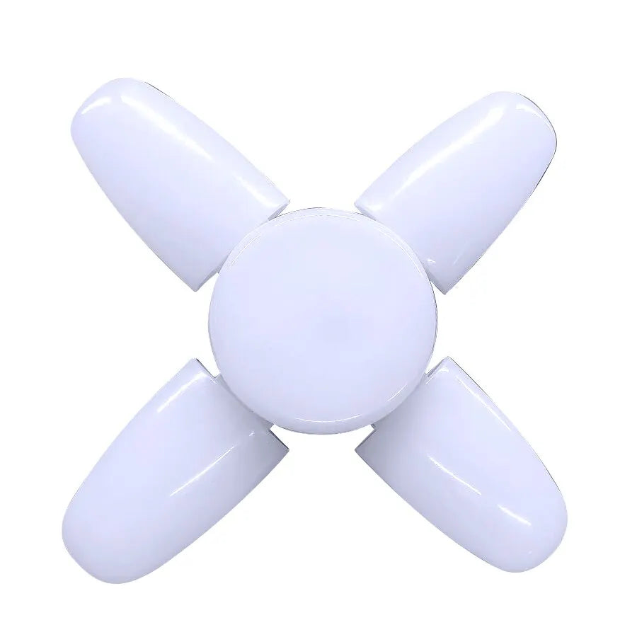 E27 Foldable Fan Shape LED Bulb Lamp 220V 110V 40 LEDs Light Bulbs For Home Ceiling Lamp Warehouse Garage White Light 6500