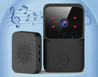 HD WiFi Video Doorbell Low Power Rechargeable Night Vision Smart Security Door Bell 1‑to‑1 Home Intercom - Shoppiline