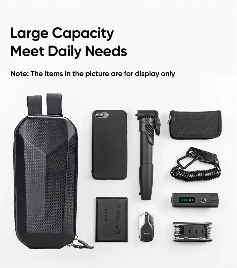 Electric Scooter Bag Storage Electric Bike Handlebar Bag Scooter Storage Bag with Large Capacity Waterproof Front Handlebar Bag - Shoppiline