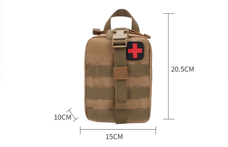Outdoor First aid kit EDC Molle Medical Kit IFAK Survival Emergency Pack EDC Travel Fishing Camping Hiking Hunting Accessories