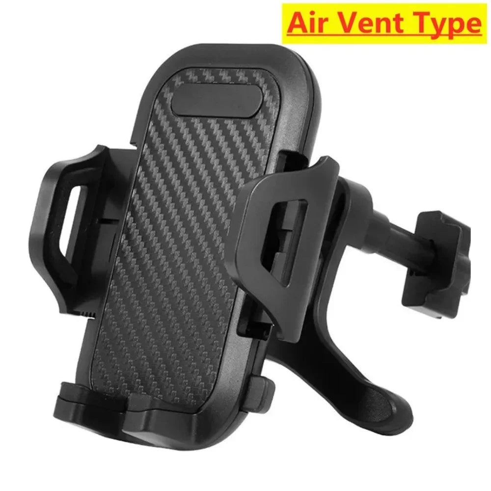 360° Rotatable Car Phone Holder Universal Windshield Suction Cup & Air Vent Mount Stand for Cellphone Stable Car Phone Bracket