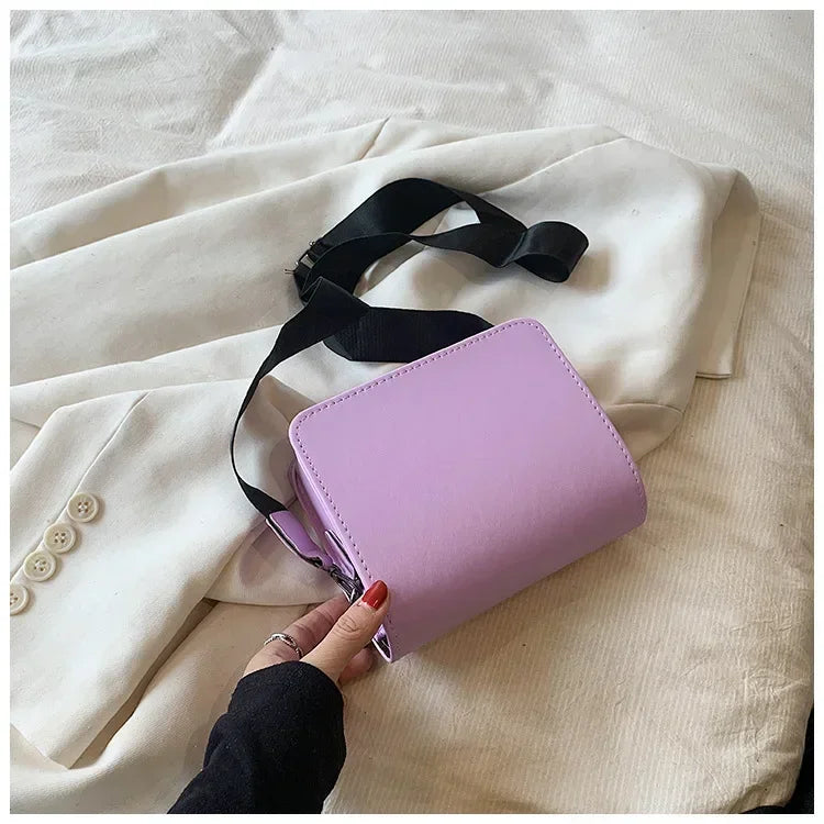 Women PU Leather Crossbody Bag Fashion Shoulder Messenger Handbag Small Flap Bag for Travel