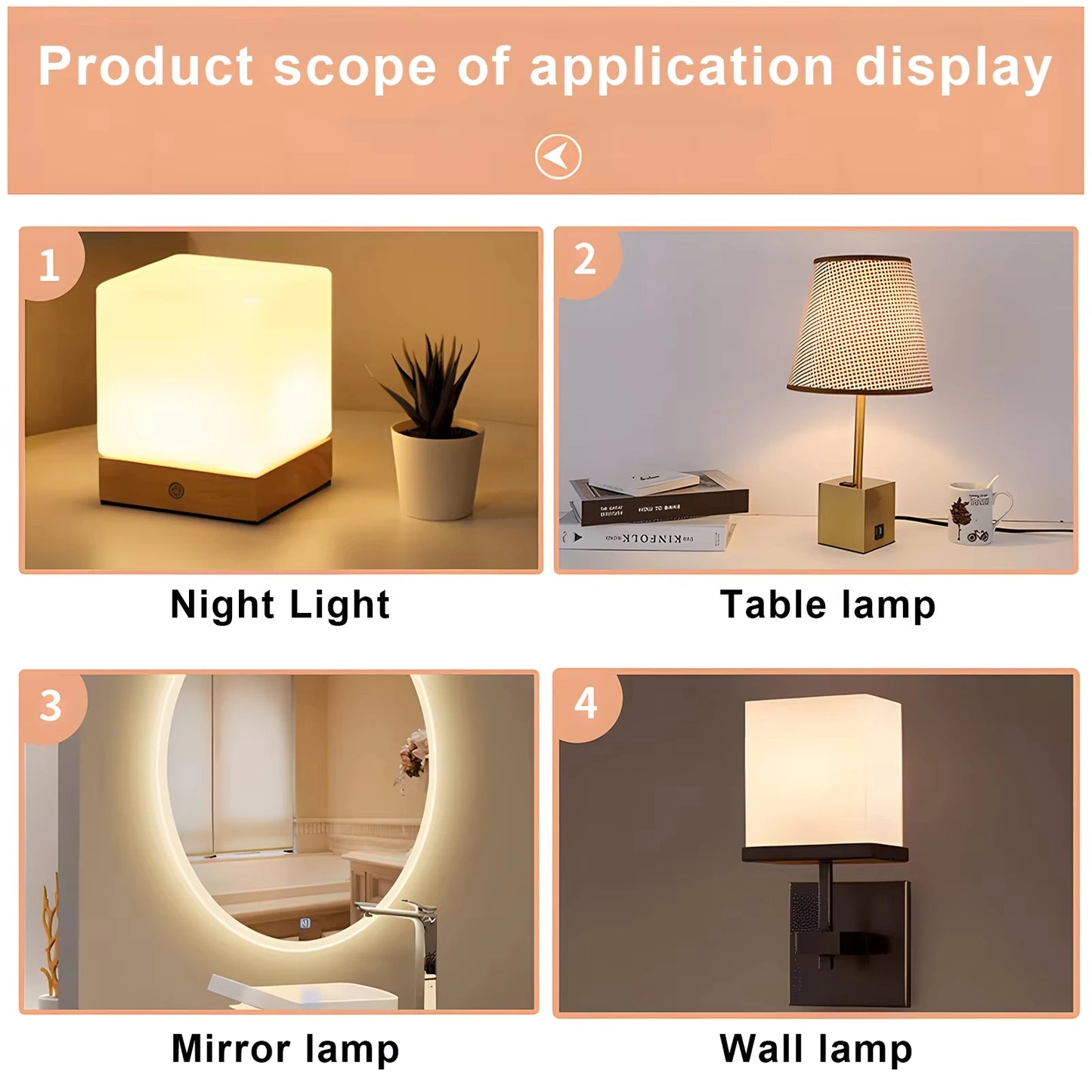 Double Layer USB Female Base Type-C Socket with Cable Connector Female USB Lamp Charging Power Socket for Electronics